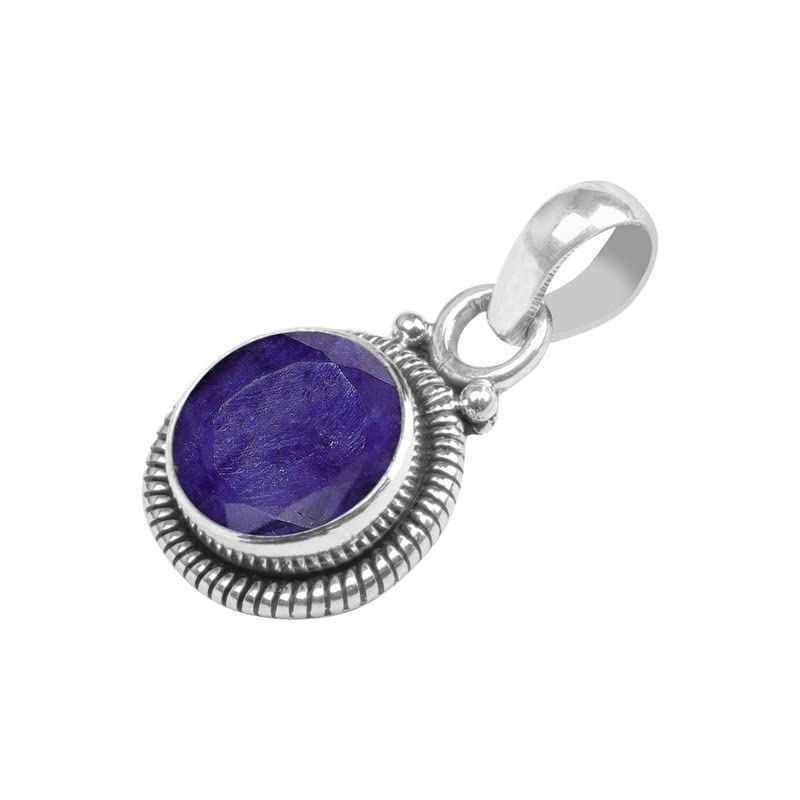 Amethyst Stone 925 Sterling Silver Pendant Necklace For Women Girls Gift, Natural Gemstone Pendant Necklace, Solitaire Pendant, Handmae Pendant