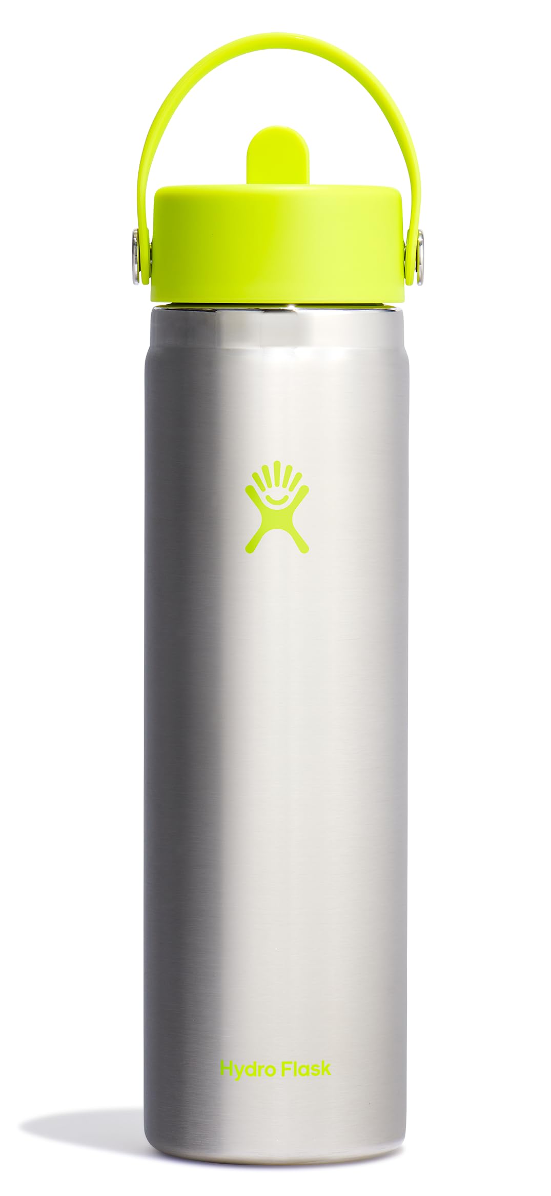 HYDRO FLASK Wide Mouth vacuum insulated stainless steel water bottle with leakproof closeable straw lid for cold water drinks, sports, travel, car and school