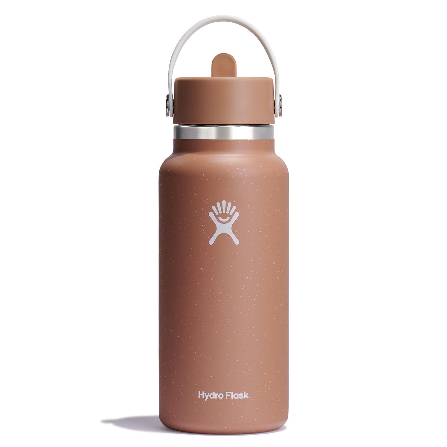 HYDRO FLASK Wide Mouth vacuum insulated stainless steel water bottle with leakproof closeable straw lid for cold water drinks, sports, travel, car and school