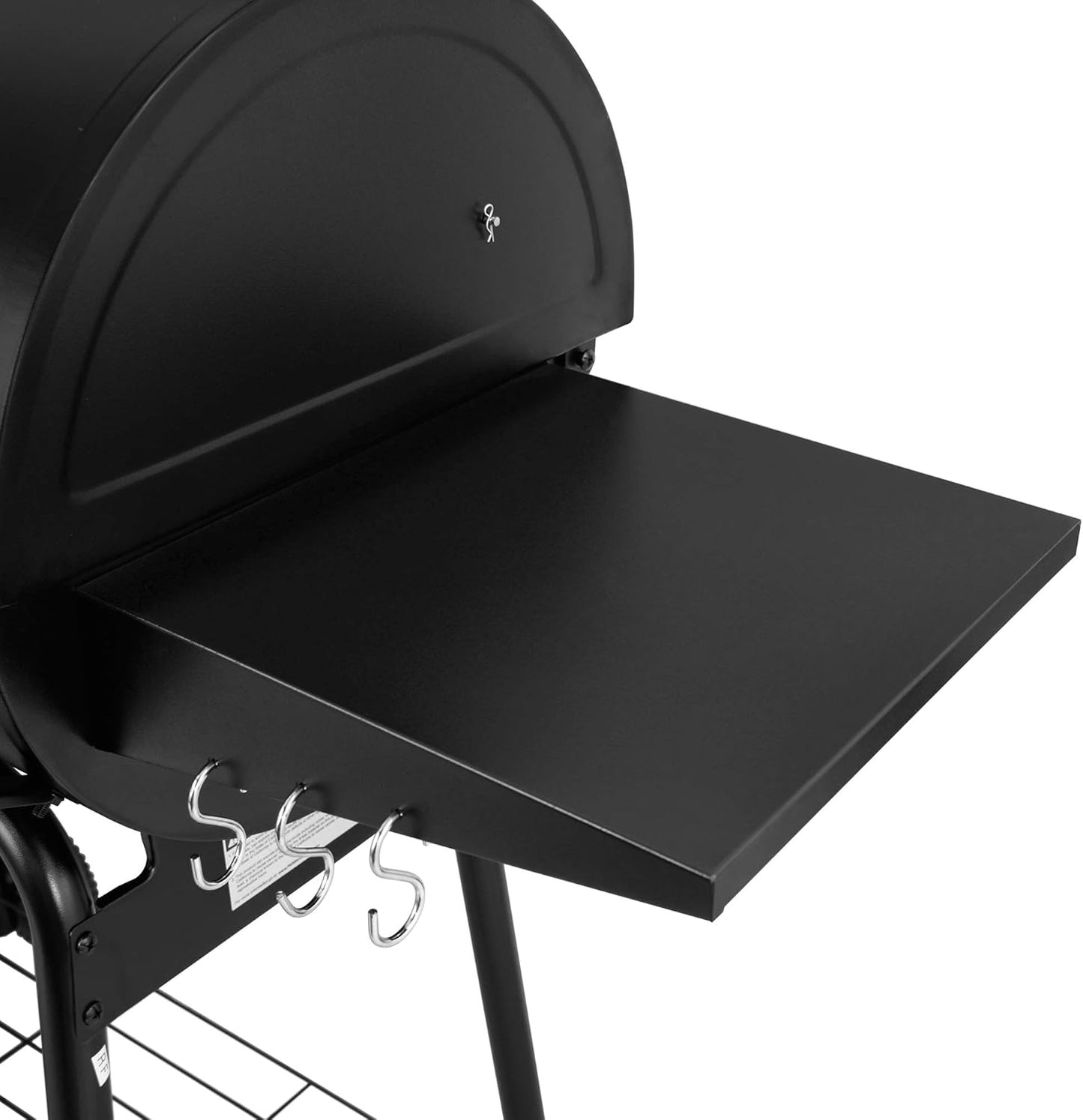 Royal Gourmet CC1830S 30" BBQ Charcoal Grill and Offset Smoker | 811 Square Inch cooking surface, Outdoor for Camping | Black