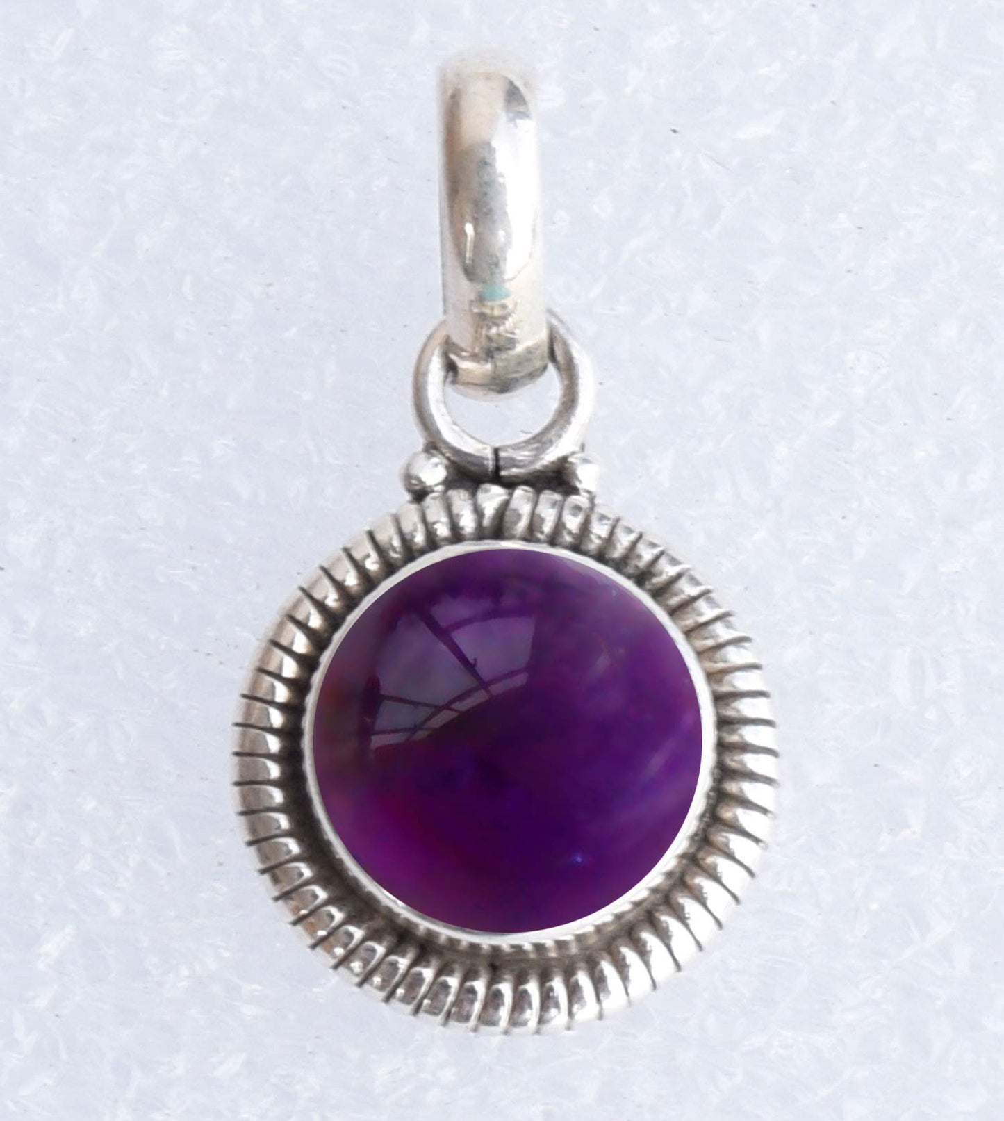 Amethyst Stone 925 Sterling Silver Pendant Necklace For Women Girls Gift, Natural Gemstone Pendant Necklace, Solitaire Pendant, Handmae Pendant