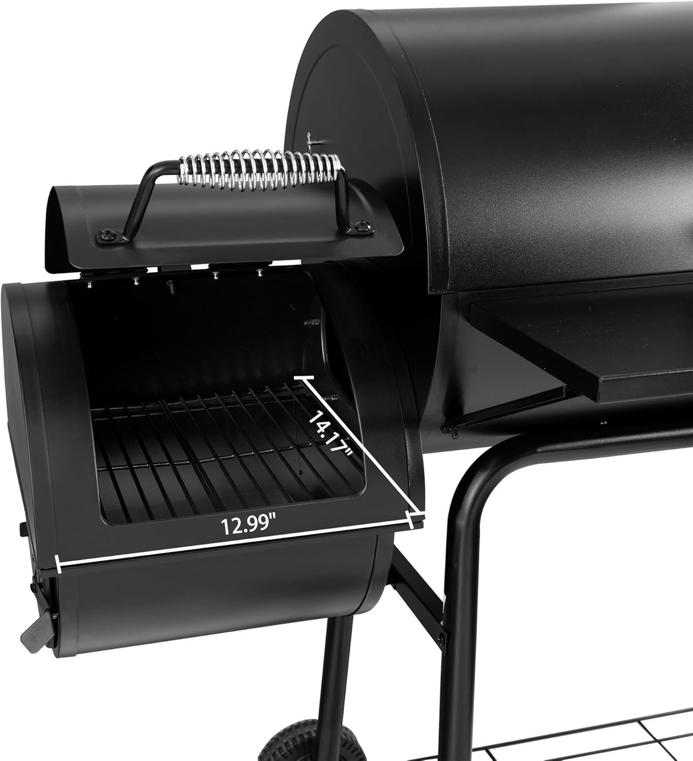 Royal Gourmet CC1830S 30" BBQ Charcoal Grill and Offset Smoker | 811 Square Inch cooking surface, Outdoor for Camping | Black