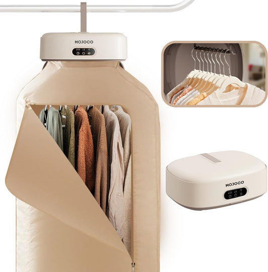 Mojoco Portable Clothes Dryer - Portable Dryer for Apartment, RV, Travel - Premium Mini Dryer Machine for Light Clothes, Underwear, Baby Clothes - Quick and Easy to Use Small/Compact Dryer Machine