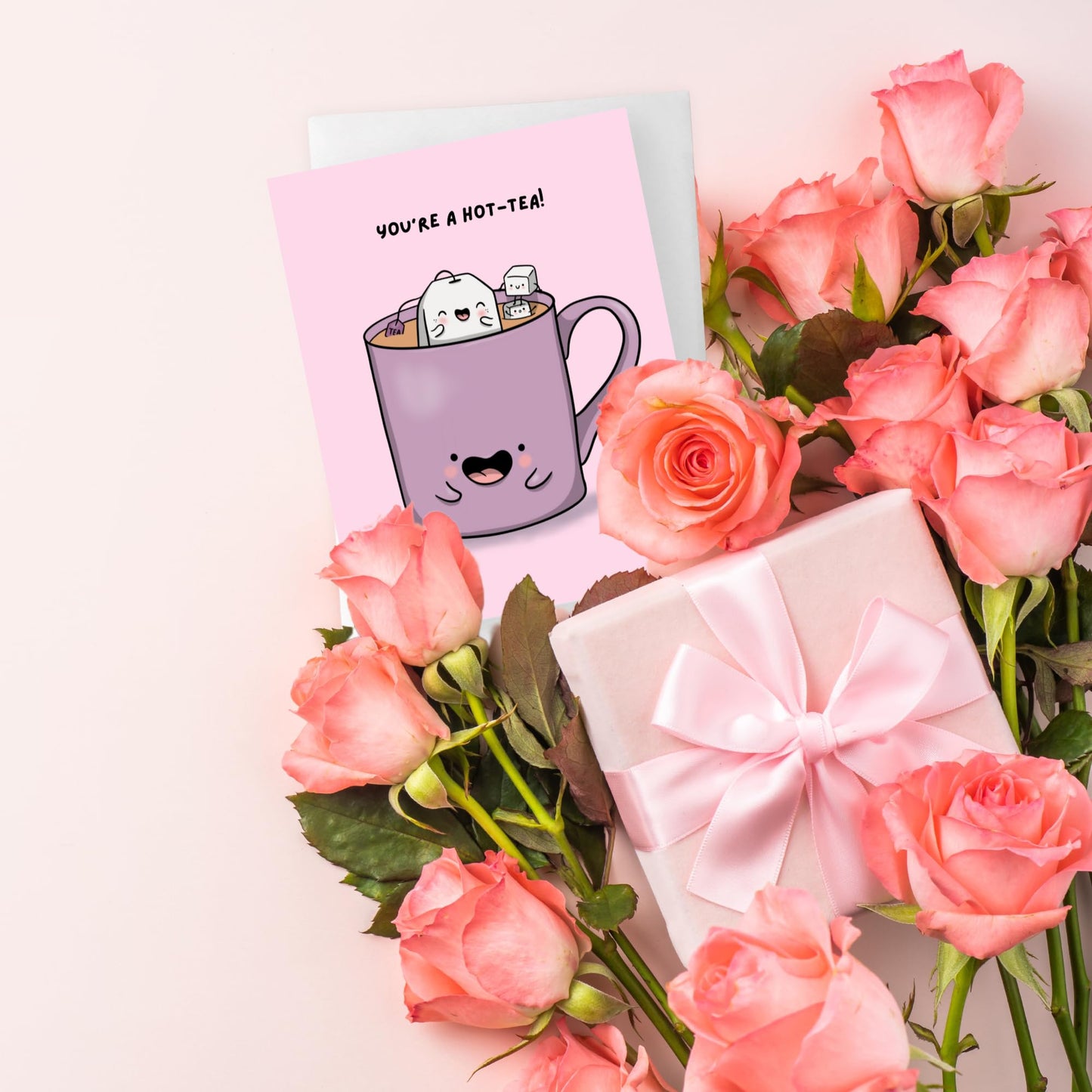 Coffee Anniversary Card for Her Him/Funny Card for Boyfriend Girlfriend/Husband Wife/Handmade Birthday Vday Greeting Card (You're my favorite human bean)