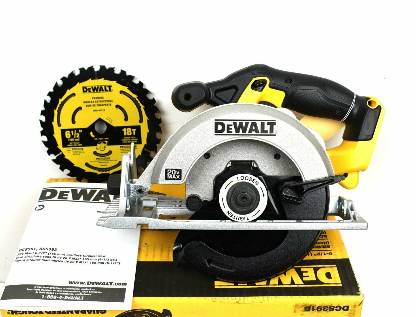 DEWALT DCS391B 20-Volt Max Lithium-Ion 6-1/2 in. Cordless Circular Saw