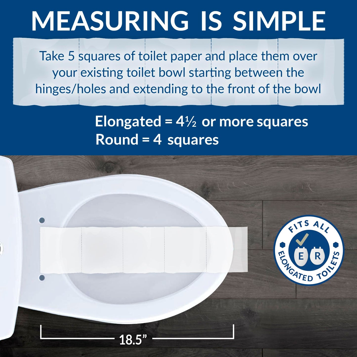 BEMIS 500EC 390 Toilet Seat with Easy Clean & Change Hinges, 1 Pack Round, Cotton White