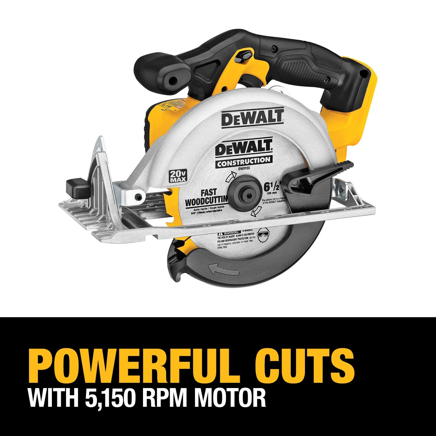 DEWALT DCS391B 20-Volt Max Lithium-Ion 6-1/2 in. Cordless Circular Saw