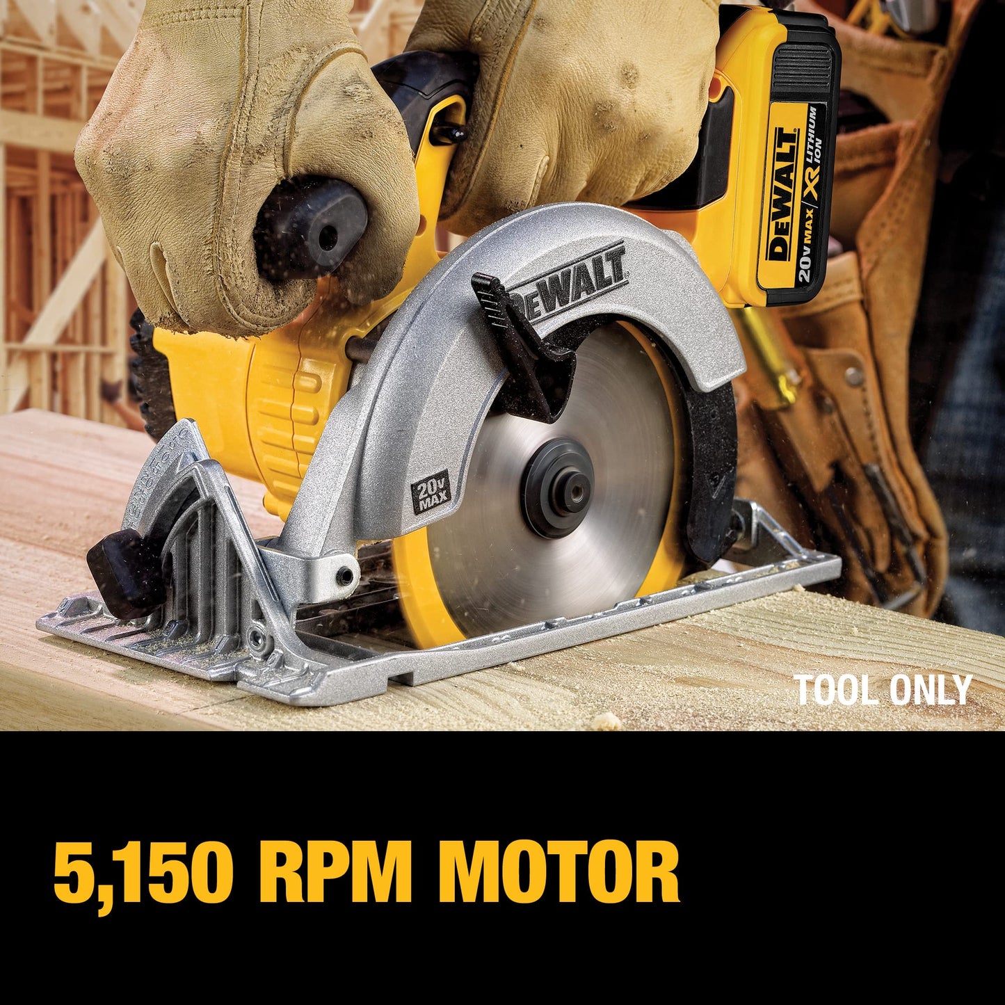 DEWALT DCS391B 20-Volt Max Lithium-Ion 6-1/2 in. Cordless Circular Saw